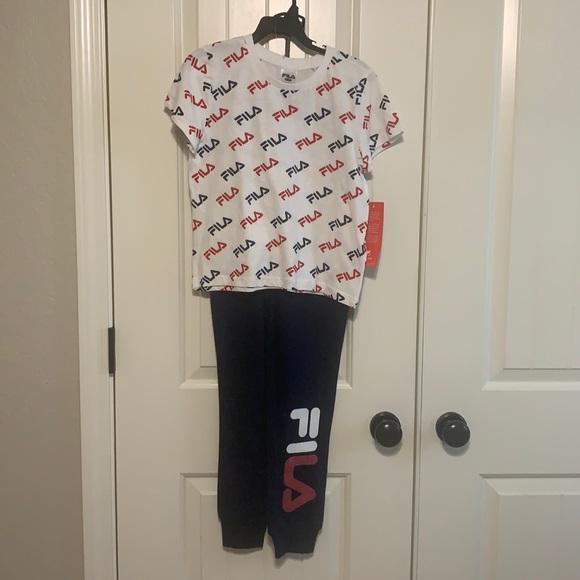 Fila Sweatpants Set girls size medium - Picture 1 of 5